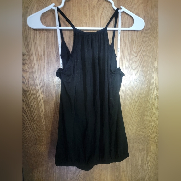 Black Wrap top XS THREE DOTS - Picture 2 of 4